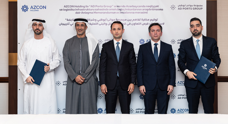 AD Ports Group and AZCON Holding Sign MoU to Explore Collaboration in Transport and Logistics Infrastructure in Azerbaijan