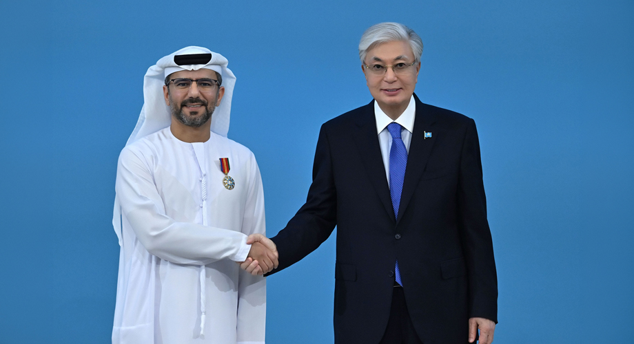 Kazakhstan President Awards AD Ports Group’s Managing ‎Director & Group CEO Captain Mohamed Juma Al Shamisi with ‎the Order of Friendship